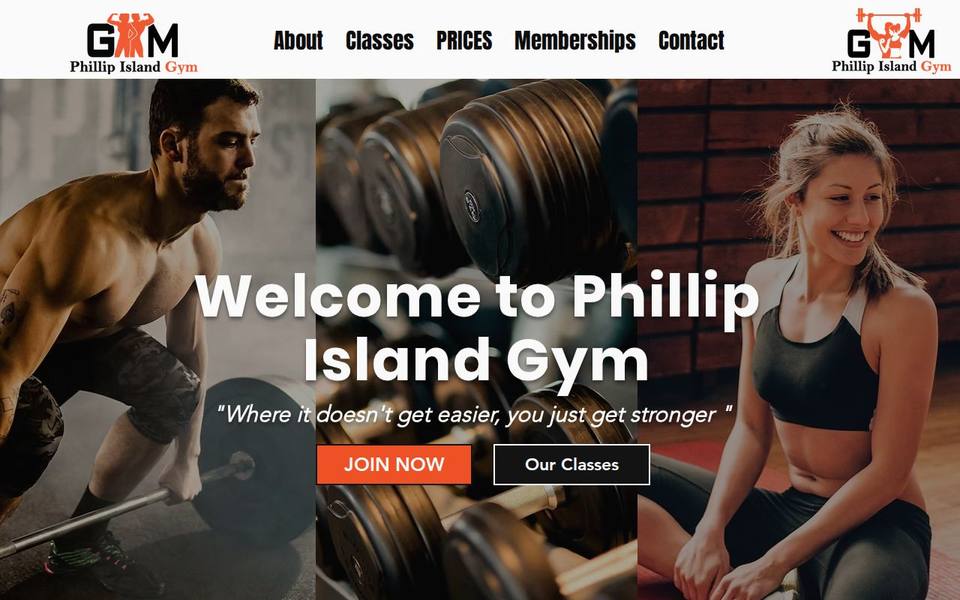 Phillip Island 24/7 Gym website