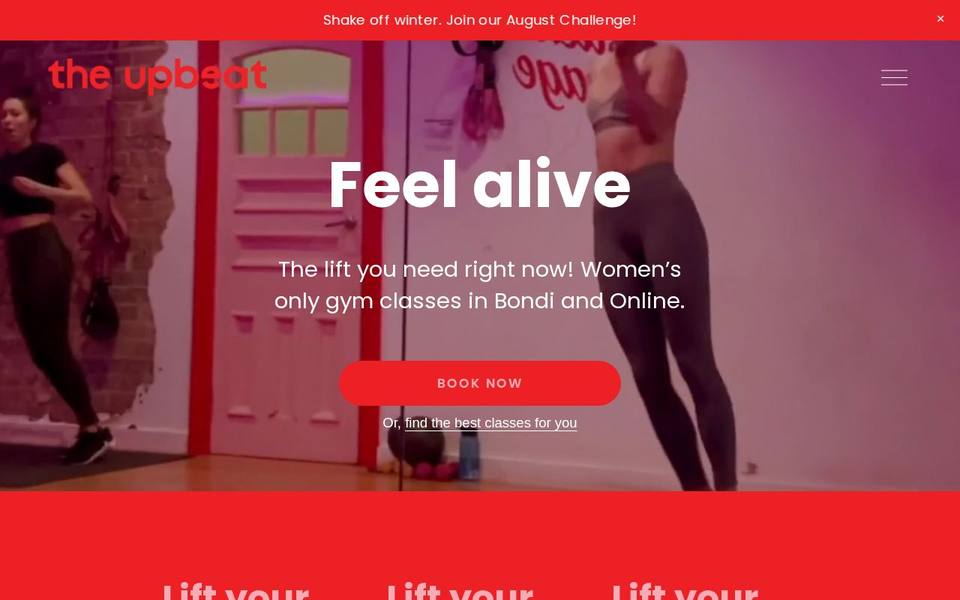 The Upbeat Bondi website