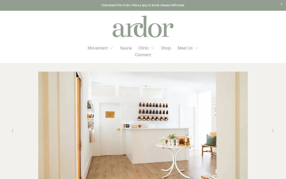Ardor Albury website