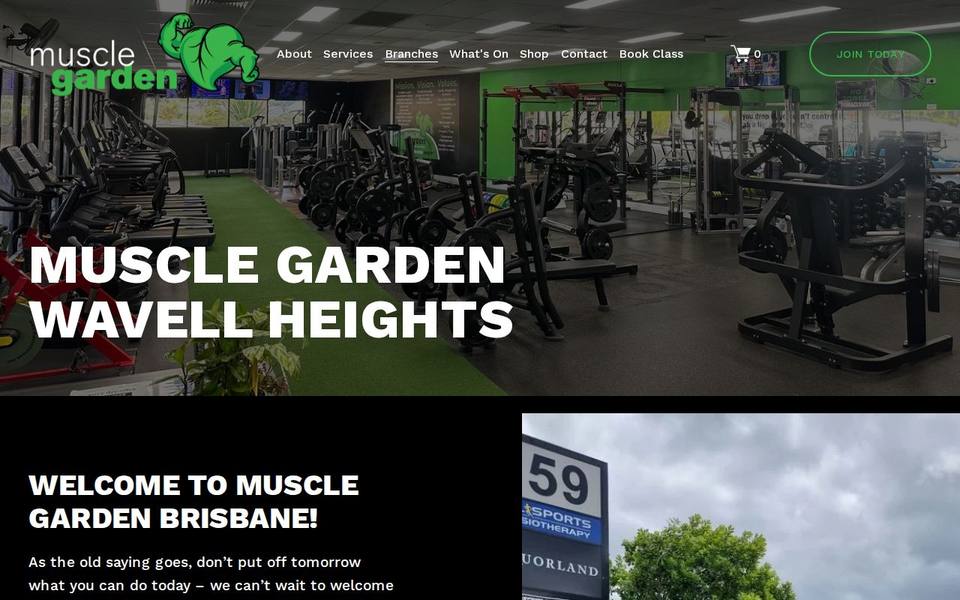 Muscle Garden Wavell Heights website