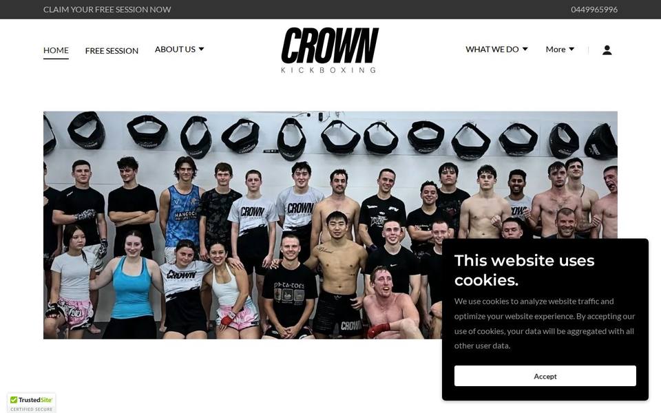 Crown Kickboxing website
