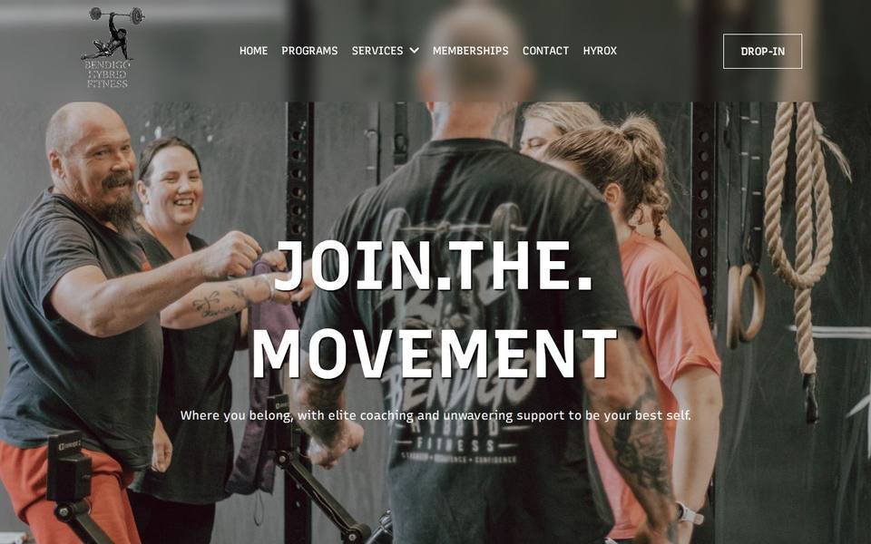 Bendigo Hybrid Fitness website