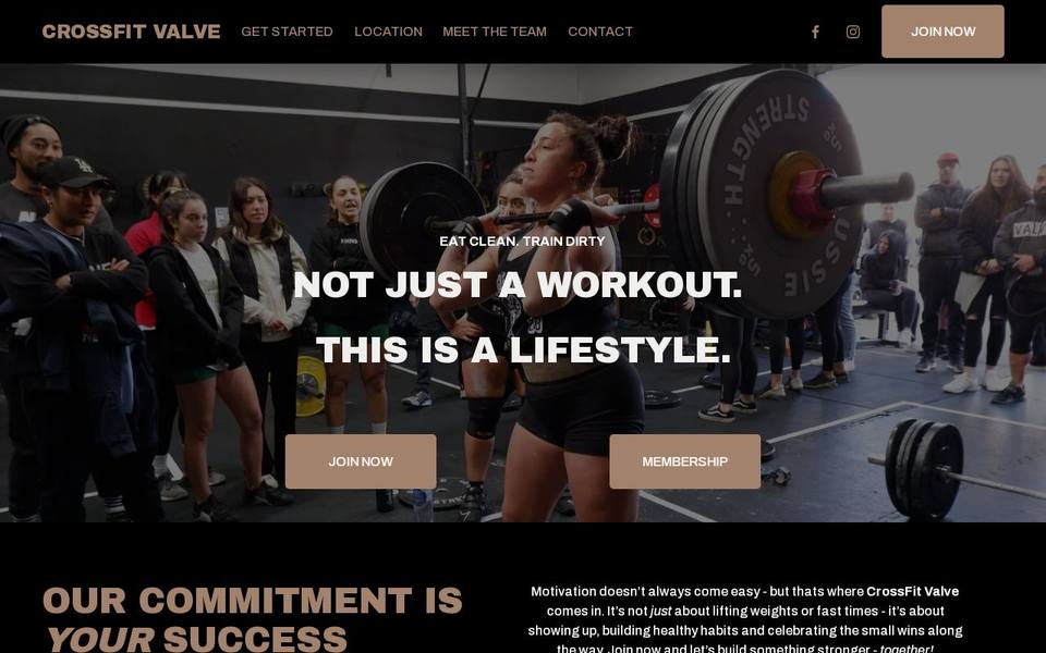 CrossFit Valve website