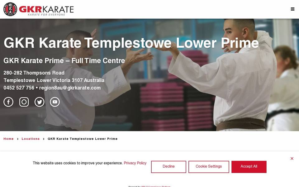 GKR Karate website