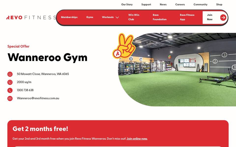 Revo Fitness Wanneroo website
