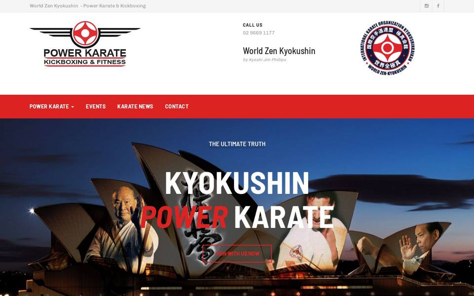 Power Karate website
