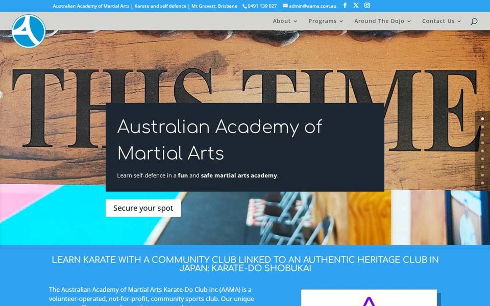 Australian Academy of Martial Arts website