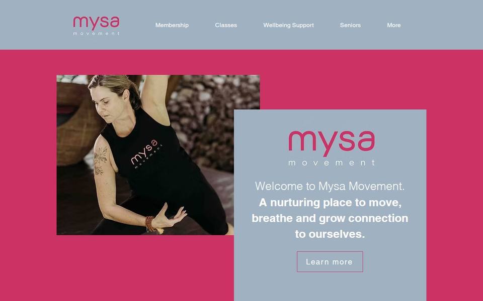 Mysa Movement website