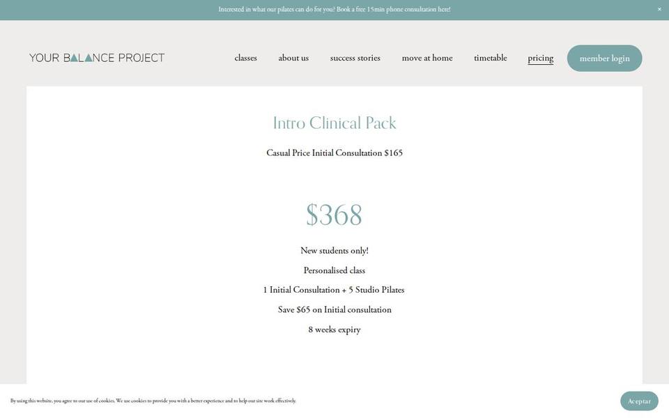 Your Balance Project website
