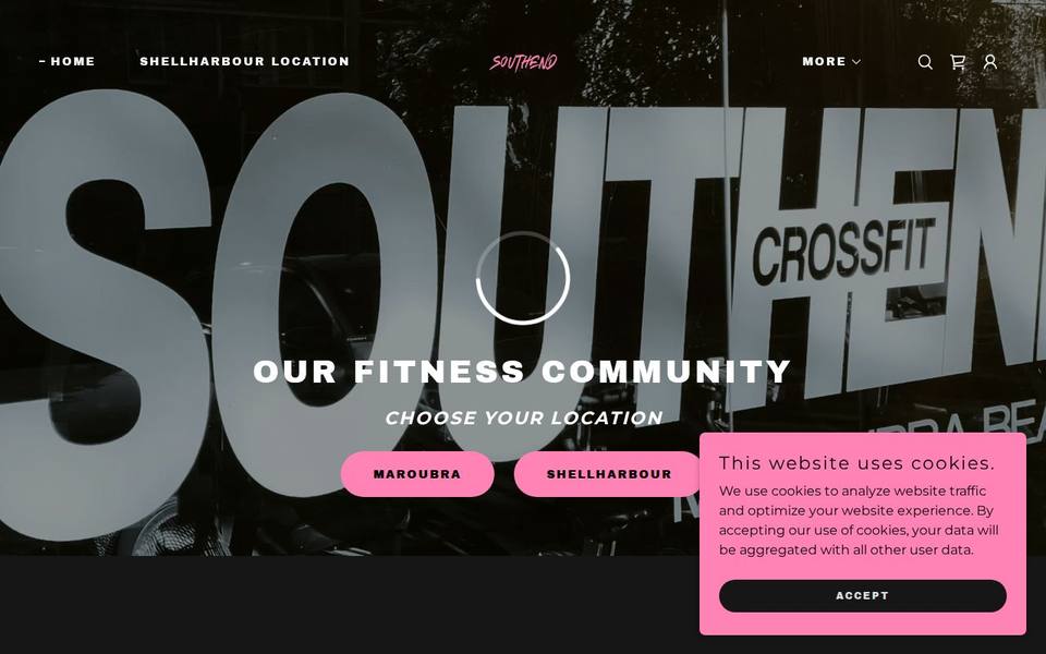 Southend Crossfit Shellharbour website