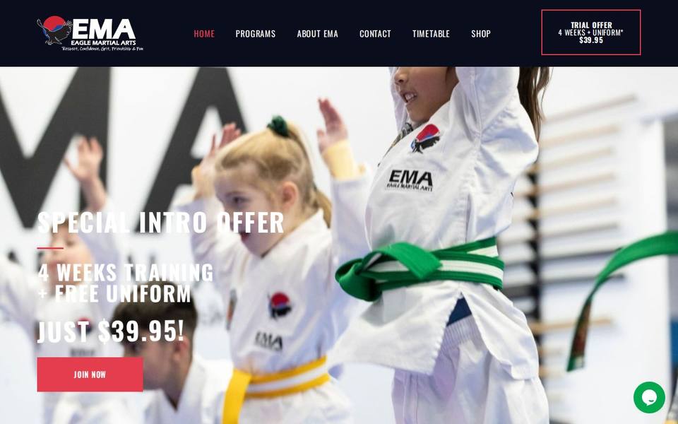 Eagle Martial Arts website