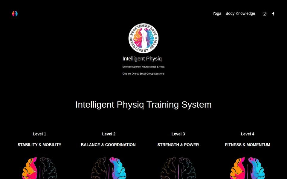 Intelligent Physiq website