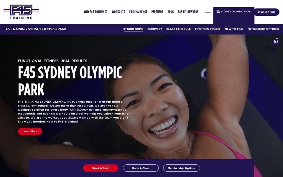 F45 Sydney Olympic Park website