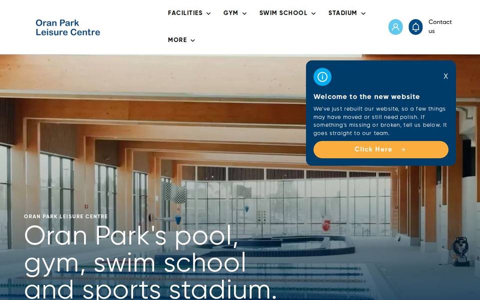 Oran Park Leisure Centre website