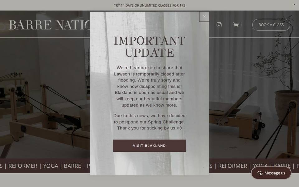 Barre Nation - Blaxland website