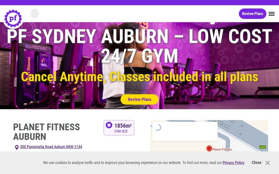 Planet Fitness Sydney Auburn website