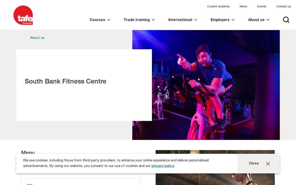 South Bank Fitness Centre website