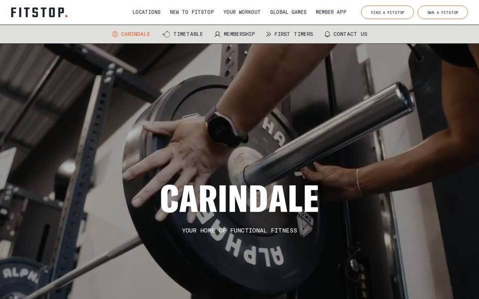 Fitstop Carindale website