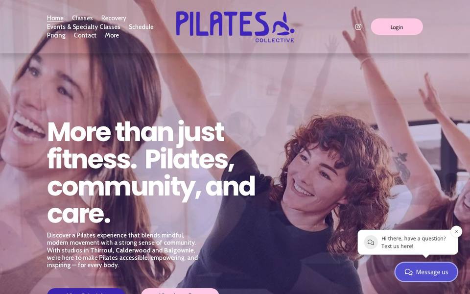 Pilates Collective Thirroul website