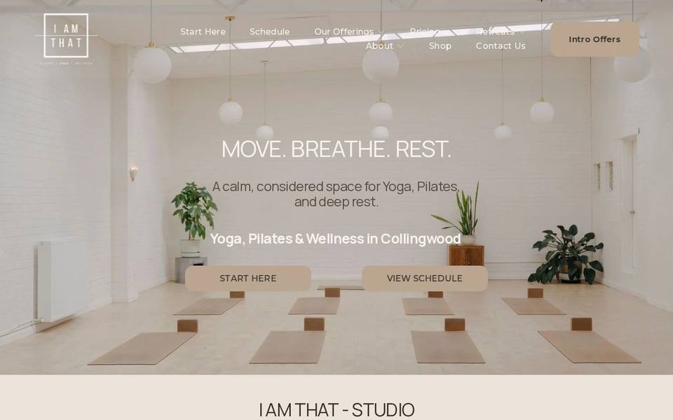 I Am That - Yoga website