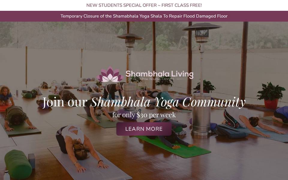 Shambhala Yoga Shala website