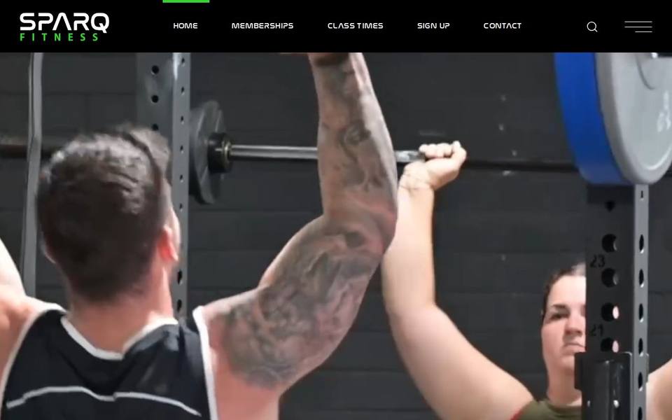 SPARQ Fitness website