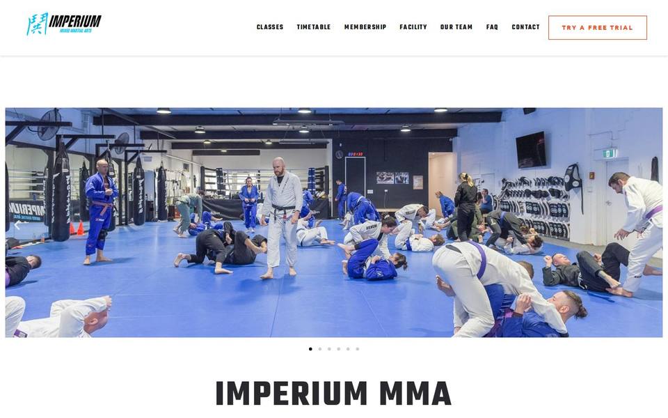 Imperium Mixed Martial Arts website