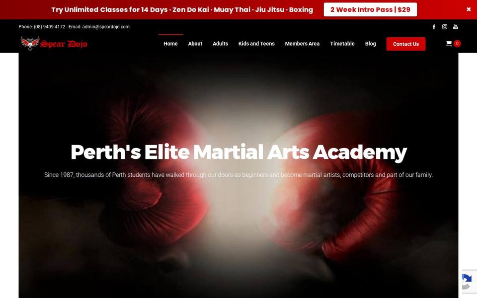 Spear Dojo website