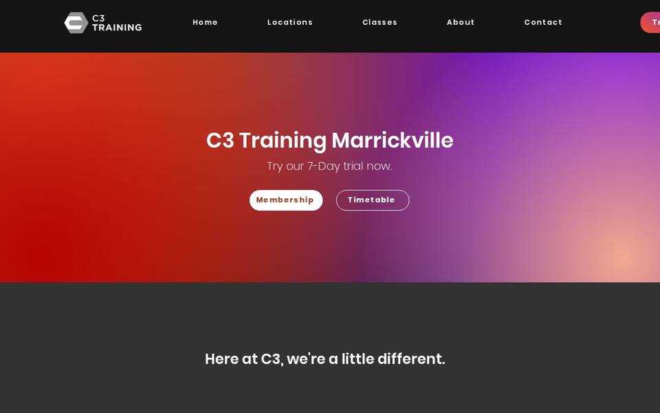 C3 Training Marrickville website