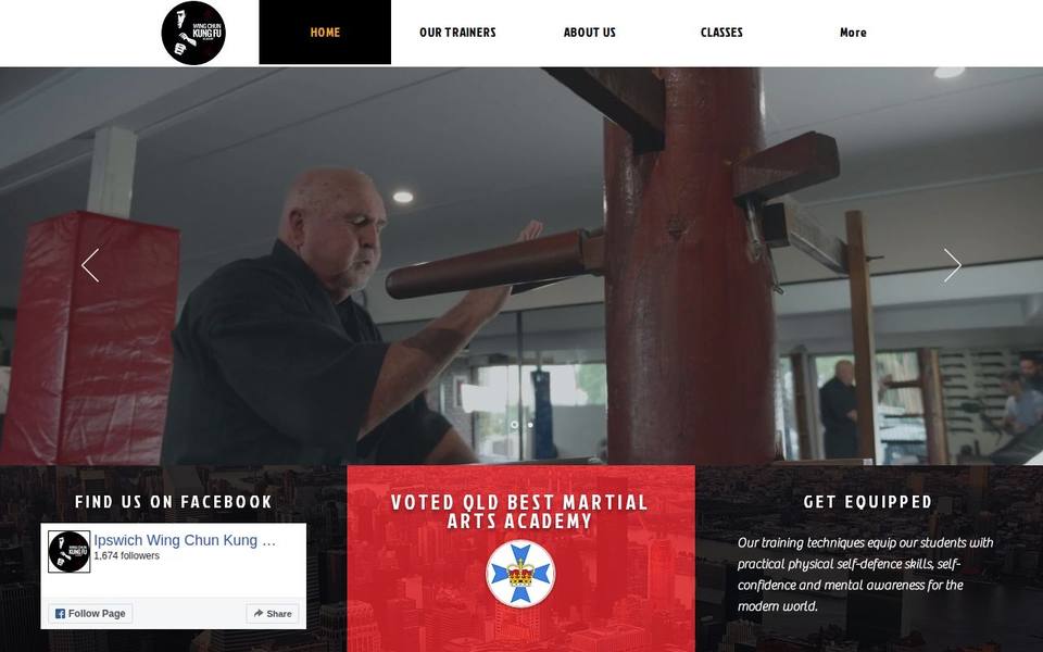 Ipswich Wing Chun Kung Fu Academy website