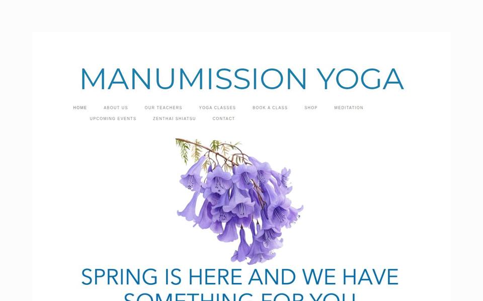 Manumission Yoga website