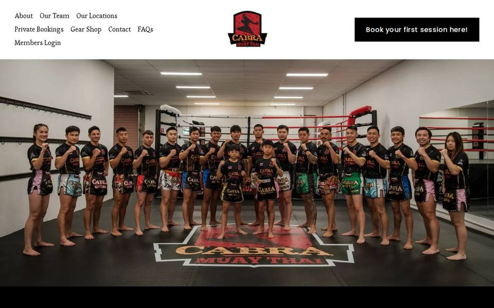 Cabra Muay Thai website