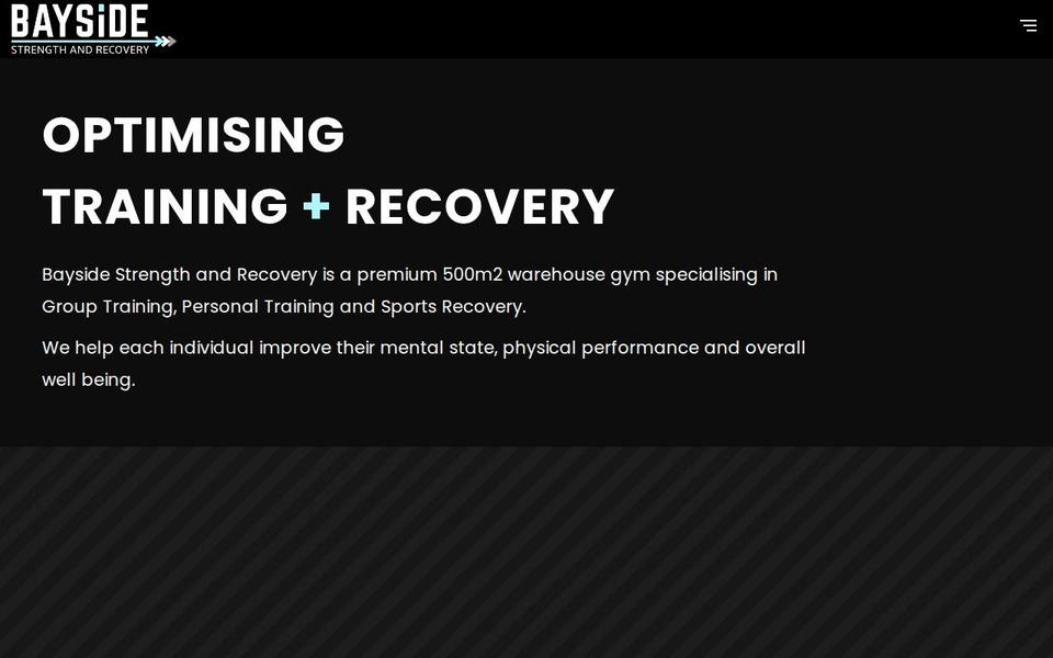 Bayside Strength and Recovery website