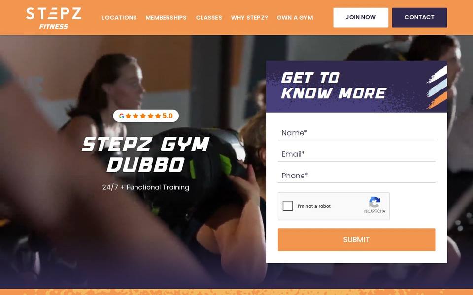 Stepz Fitness Dubbo website