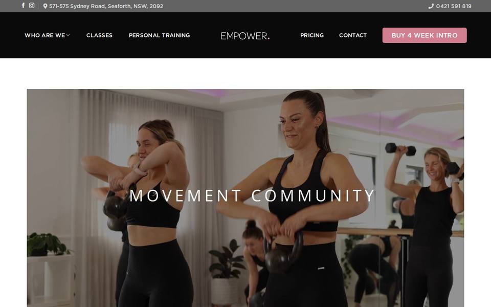 Empower Studio website