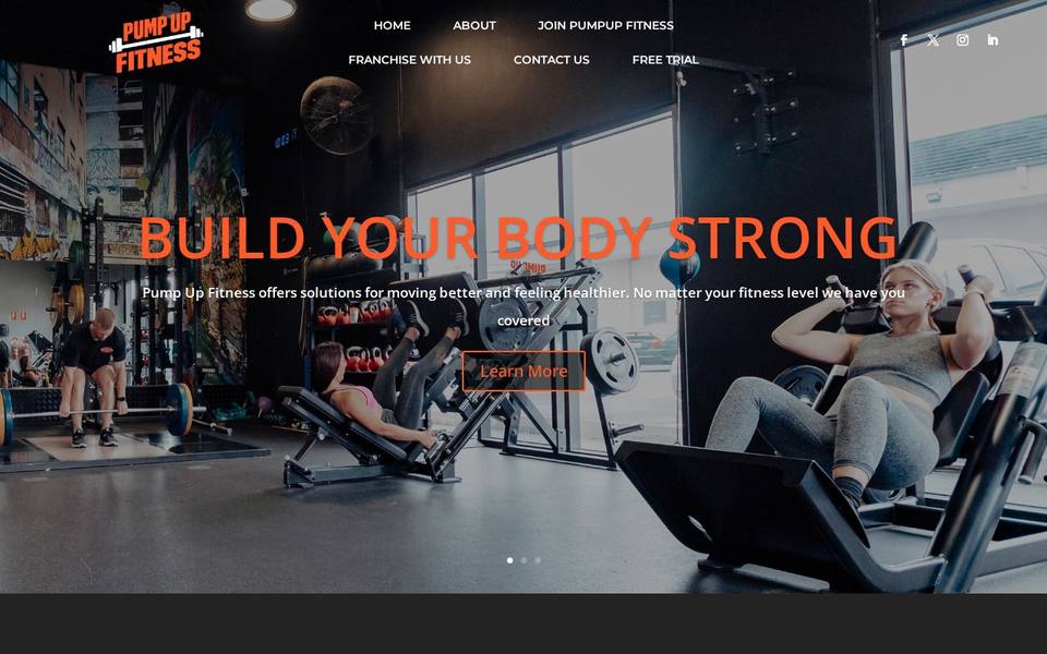 Pumpup Fitness Frankston -24/7 website