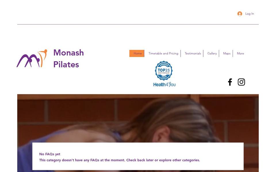 Monash Pilates website