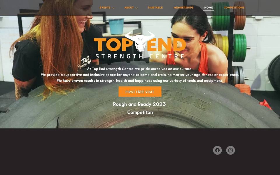 Top End Strength Centre website
