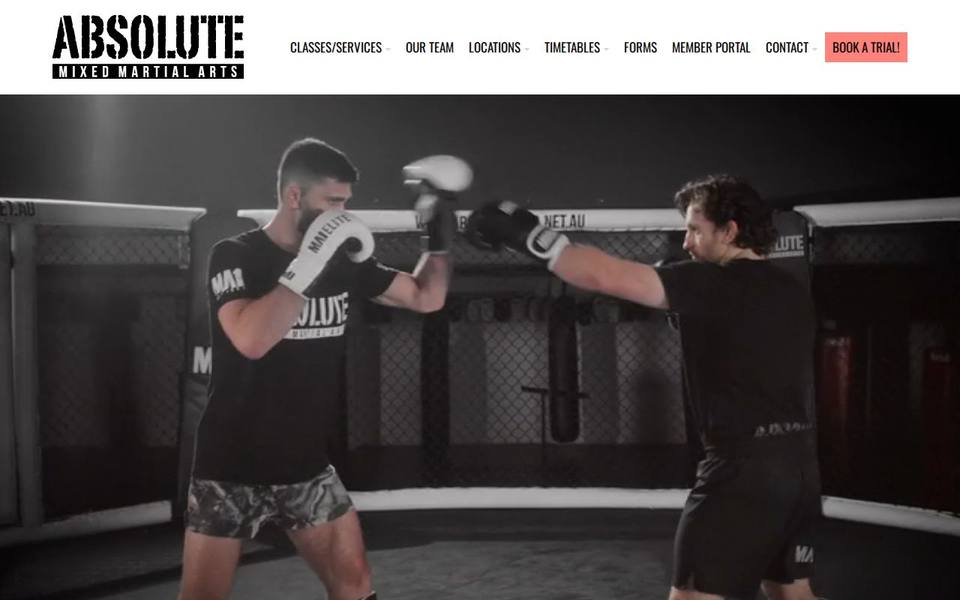 Absolute MMA website