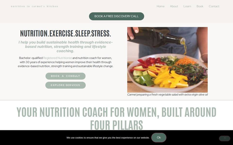 The Fitness Nirvana Health Centre website