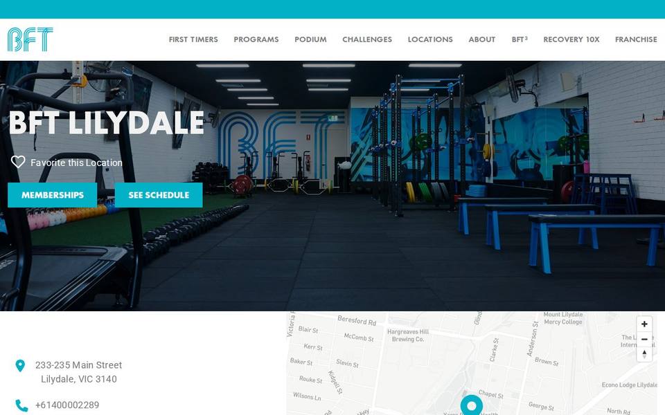 BFT Lilydale website