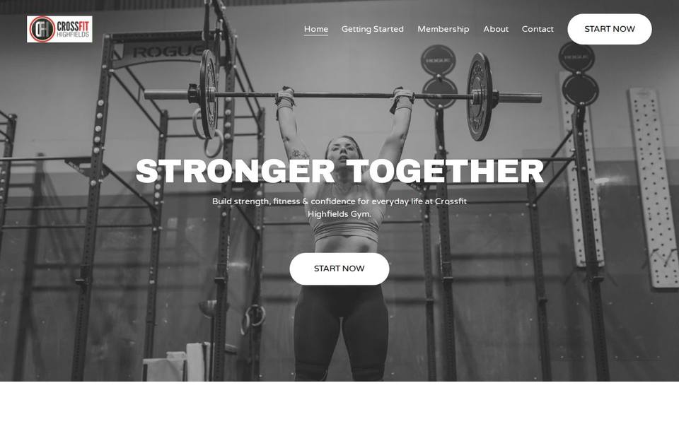 Crossfit Highfields website
