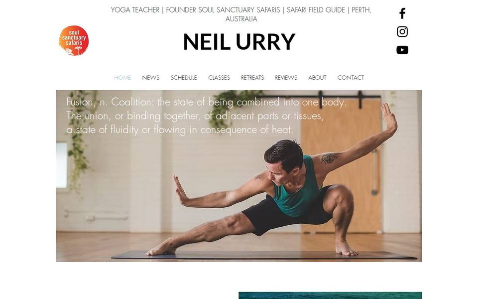 Neil Urry Yoga website