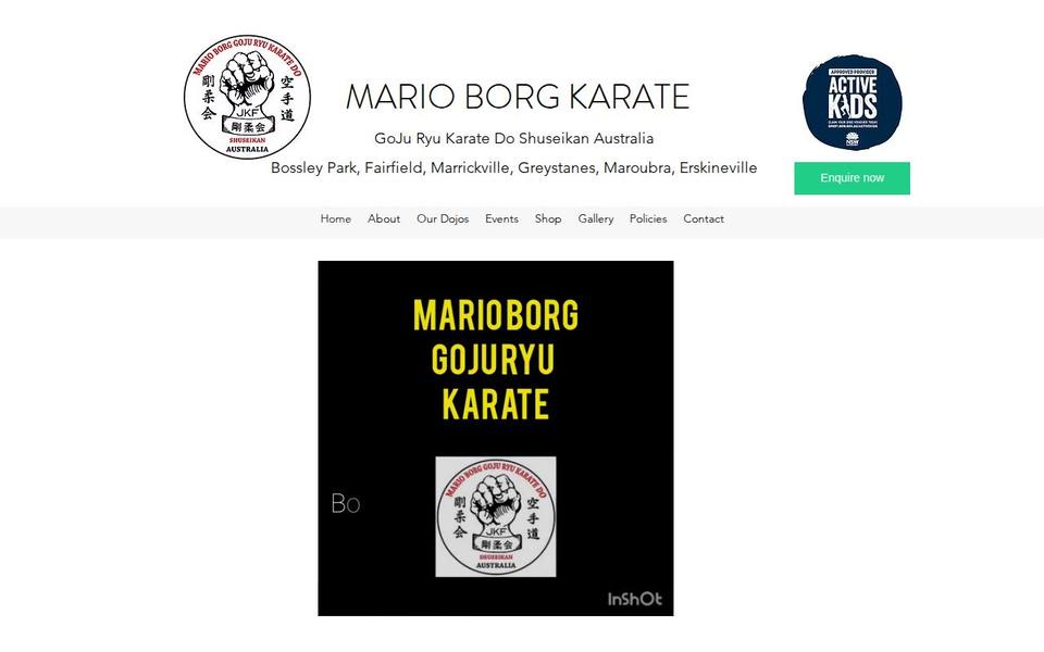 GoJu Dojo website