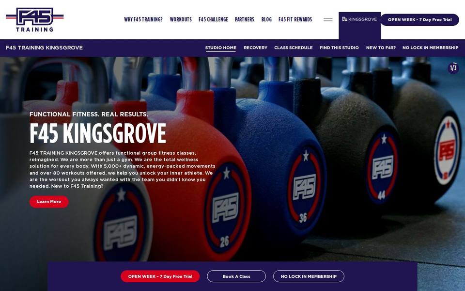 F45 Kingsgrove website