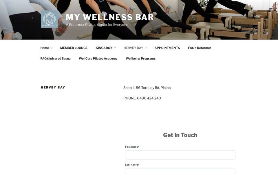 My Wellness Bar Hervey Bay website