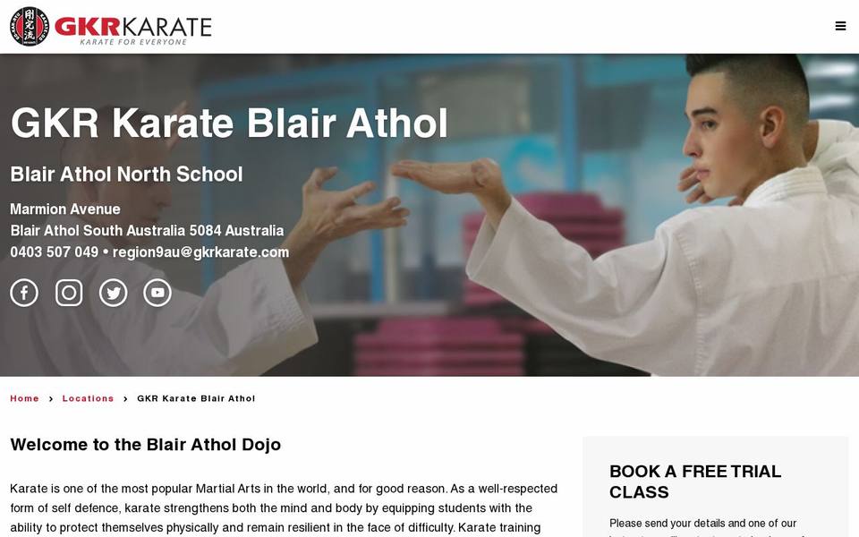 GKR Karate website