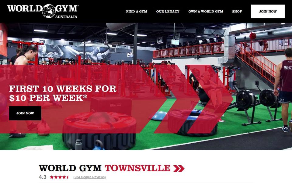 World Gym Townsville website