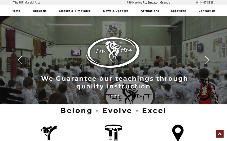 The Pit Martial Arts St Marys website