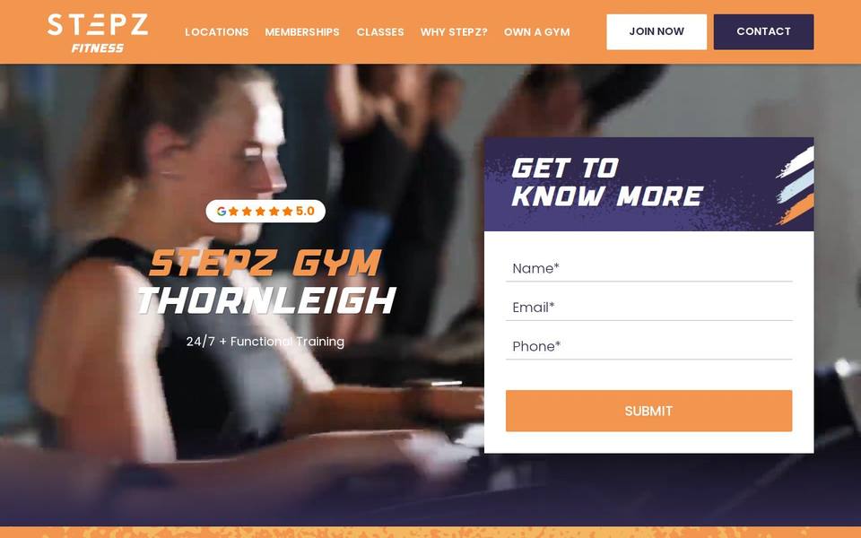 Stepz Fitness Thornleigh website